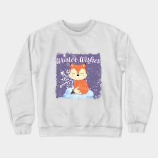 WINTER WISHES FOX Crewneck Sweatshirt